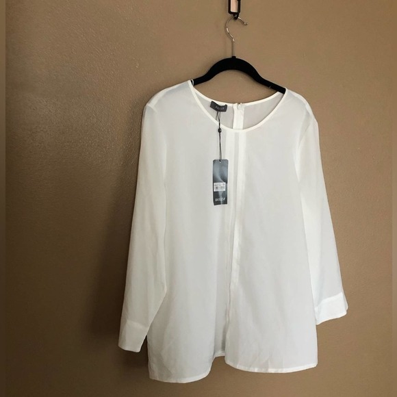 Basler Tops - Basler White Boxy Blouse Size 42 EU